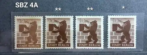 All. Bes. Sowj. Zone  Nr 4A Postfrisch / **