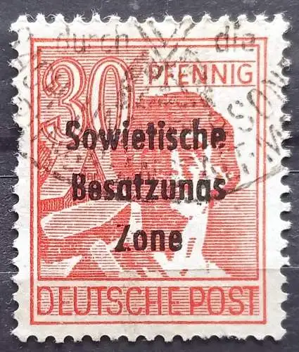 All. Bes. Sowj. Zone  Nr 192 Gestempelt (Posten)