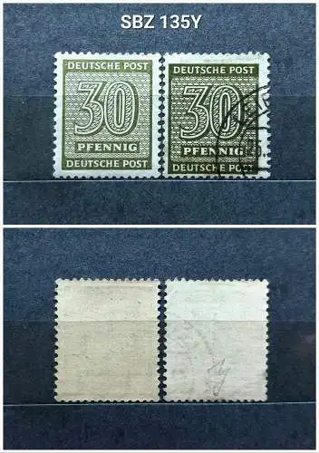 All. Bes. Sowj. Zone  Nr 135Y Gestempelt (Posten)