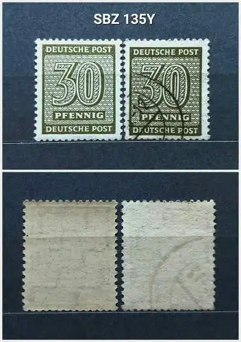 All. Bes. Sowj. Zone  Nr 135Y Gestempelt (Posten)