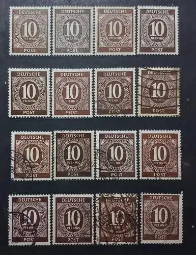 All. Bes. Gem.-Ausg.  Nr 918 Postfrisch / ** Gestempelt (Posten)