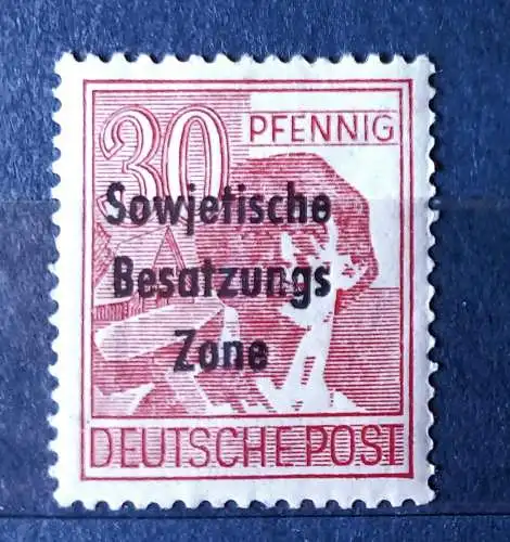 All. Bes. Sowj. Zone  Nr 192 Falz / Gummimängel / *