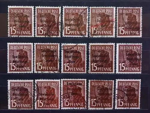 All. Bes. Sowj. Zone  Nr 158 Gestempelt (Posten)