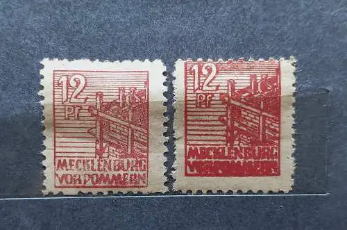 All. Bes. Sowj. Zone  Nr 36 Falz / Gummimängel / *