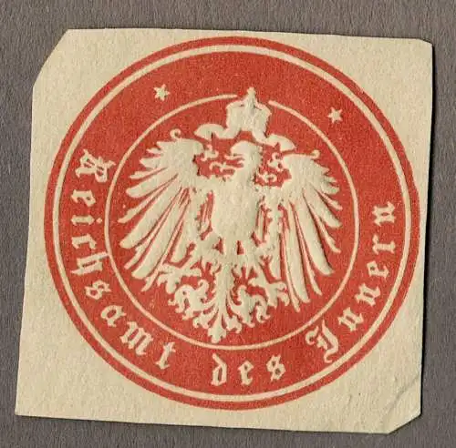 Briefsiegel Kaiserreich: Reichsamt des Innern