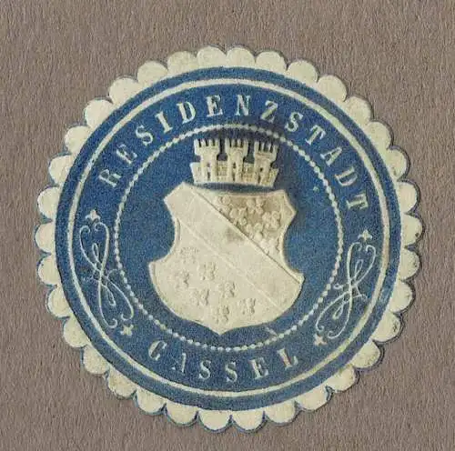 Siegelmarke Hessen: RESIDENZSTADT CASSEL (Kassel)