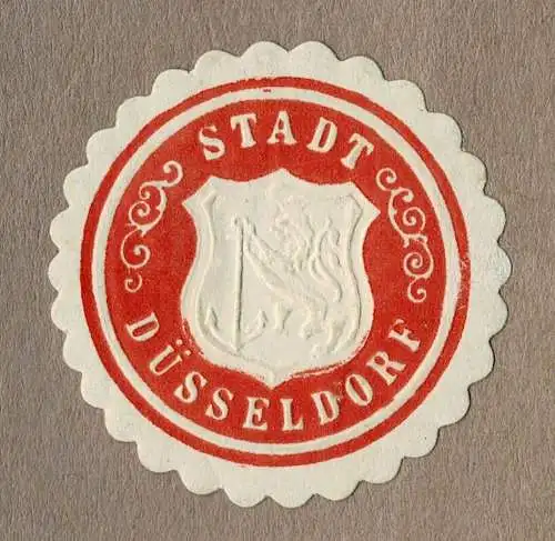 Siegelmarke STADT DÜSSELDORF