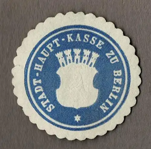 Siegelmarke STADT-HAUPT-KASSE ZU BERLIN