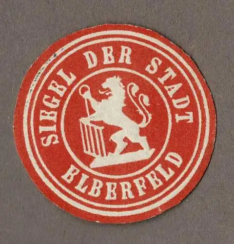 Siegelmarke Wuppertal: SIEGEL DER STADT ELBERFELD