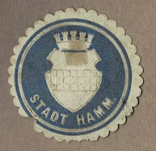 Siegelmarke Westfalen: STADT HAMM.