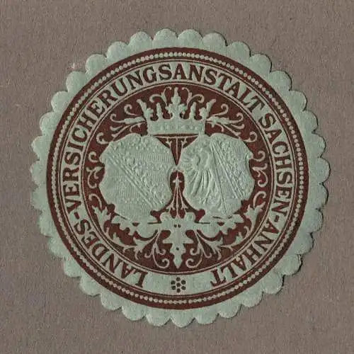 Siegelmarke LANDES-VERSICHERUNGSANSTALT SACHSEN-ANHALT