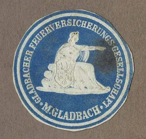 Briefsiegel GLADBACHER FEUERVERSICHERUNGS-GESELLSCHAFT M. GLADBACH