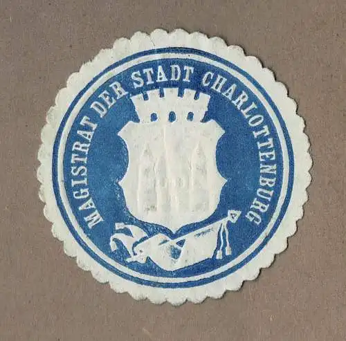 Siegelmarke Berlin: MAGISTRAT DER STADT CHARLOTTENBURG