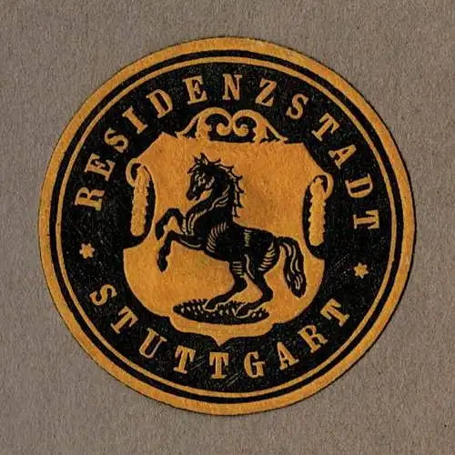 Siegelmarke RESIDENZSTADT STUTTGART
