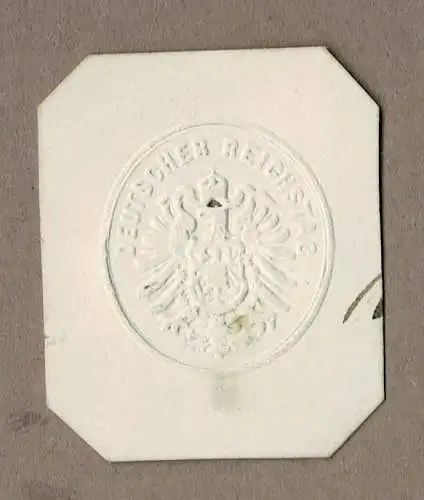 Briefsiegel Deutsches Kaiserreich: DEUTSCHER REICHSTAG