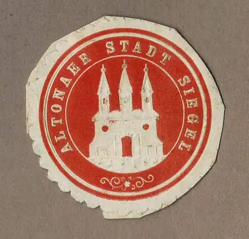 Siegelmarke Hamburg: ALTONAER STADT SIEGEL