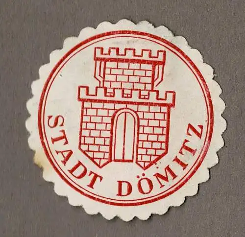 Siegelmarke Mecklenburg: STADT DÖMITZ