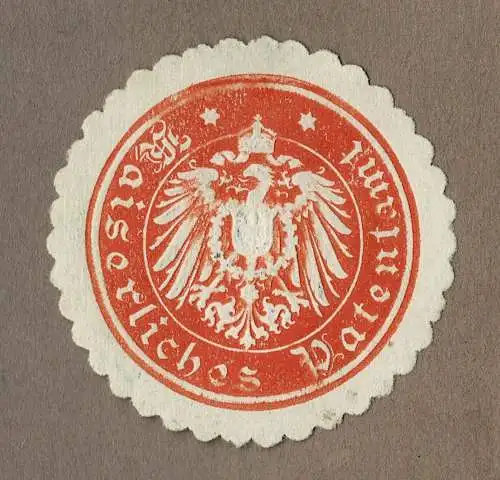 Siegelmarke Deutsches Kaiserreich: Kaiserliches Patentamt
