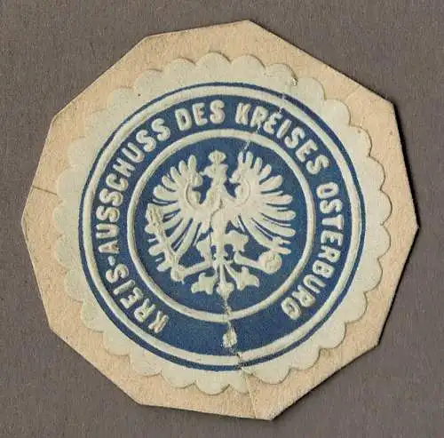 Siegelmarke Preußen: KREIS-AUSSCHUSS DES KREISES OSTERBURG (Provinz Sachsen)