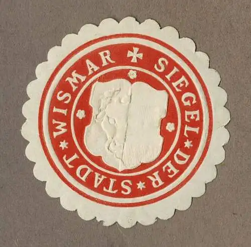 Siegelmarke Mecklenburg: SIEGEL DER STADT WISMAR