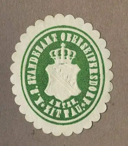 Siegelmarke Sachsen: K. S. STANDESAMT OBERSEIFERSDORF / AMTSH. ZITTAU