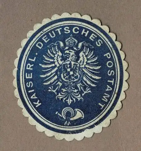 Siegelmarke KAISERL. DEUTSCHES POSTAMT (gedruckt)