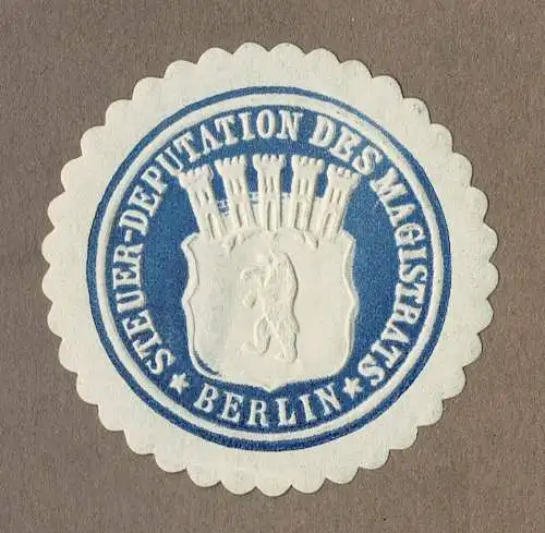 Siegelmarke STEUER-DEPUTATION DES MAGISTRATS BERLIN