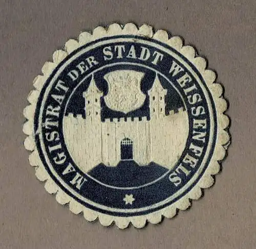 Siegelmarke MAGISTRAT DER STADT WEISSENFELS