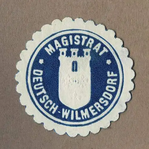Siegelmarke Berlin: MAGISTRAT DEUTSCH-WILMERSDORF