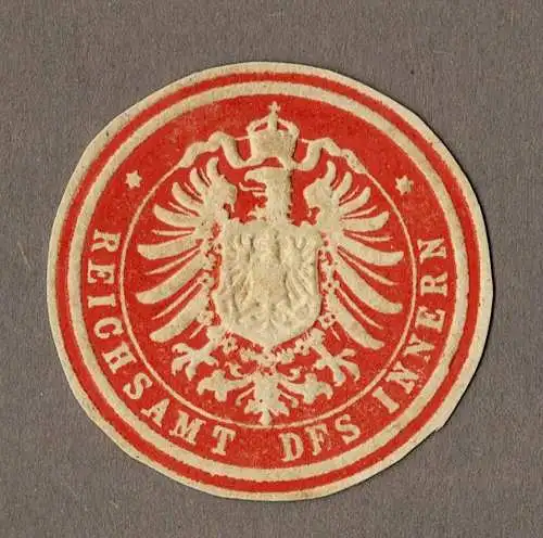 Briefsiegel Kaiserreich: REICHSAMT DES INNERN