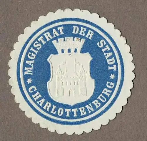Siegelmarke Berlin: MAGISTRAT DER STADT CHARLOTTENBURG