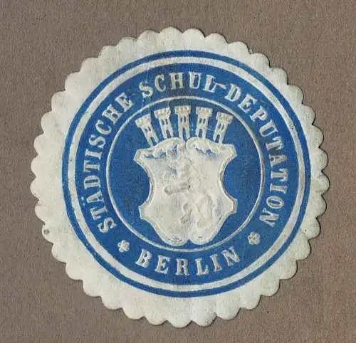 Siegelmarke Preußen: STÄDTISCHE SCHUL-DEPUTATION BERLIN