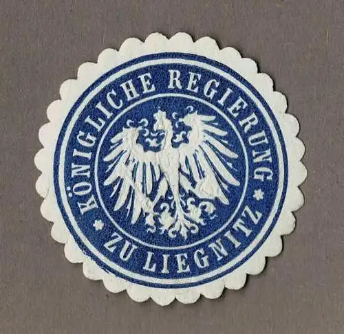 Siegelmarke Preußen / Schlesien: KÖNIGLICHE REGIERUNG ZU LIEGNITZ
