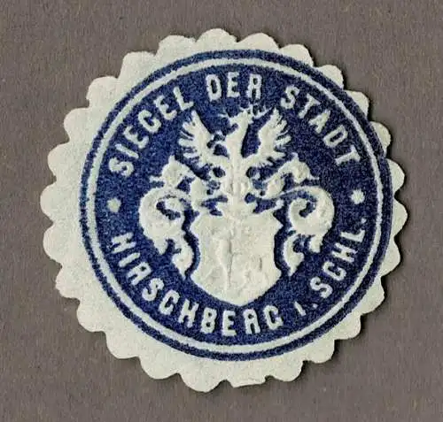 Siegelmarke Schlesien: SIEGEL DER STADT HIRSCHBERG I. SCHL. (Jelenia Góra)