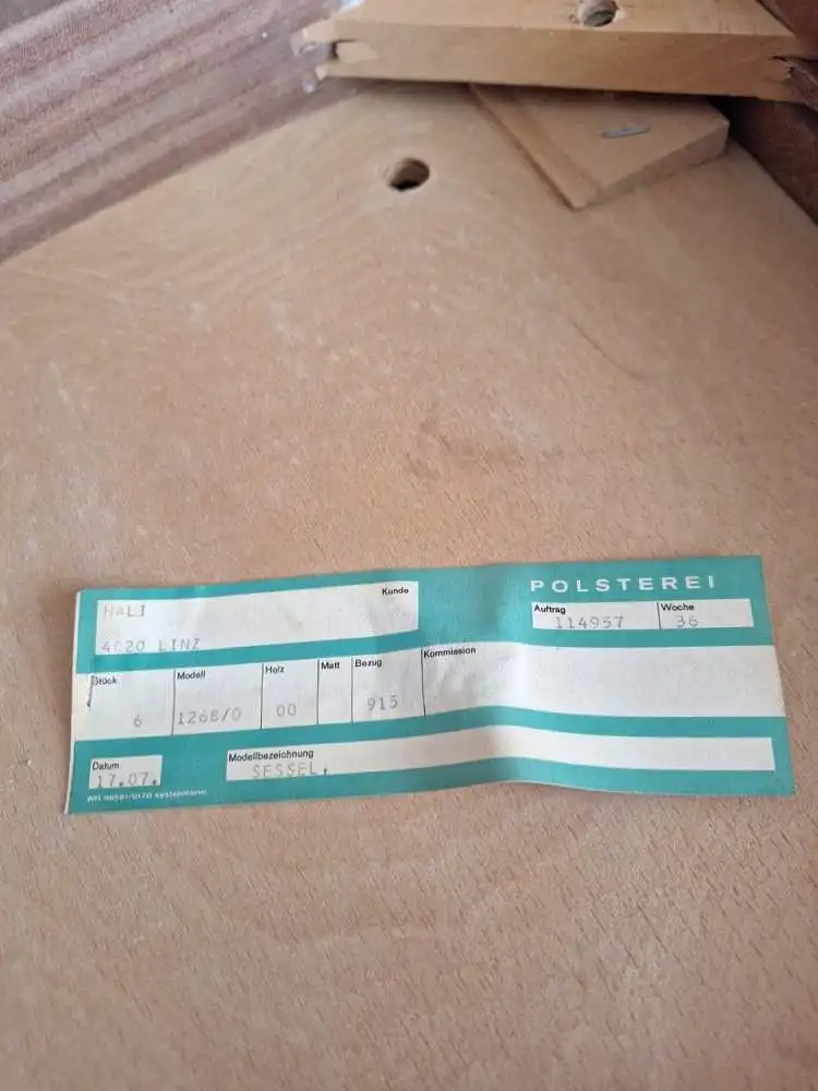 8 Stk. HALI / Wiesner & Hager Vintage Sessel - Teak-/ Buche-Massivholz & grüner Cord - 60/70er Jahre - Top Zustand 8