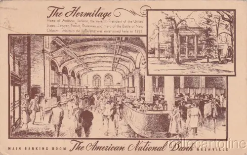 * NASHVILLE - The American National Bank - The Hermitage 1946