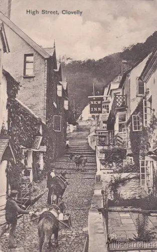 * UK - Clovelly - High Street 1904