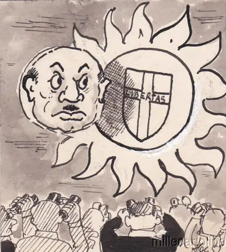 * CHRISTDEMOKRATIE - Skizze - Mondfinsternis 1960