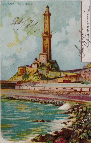 #GENUA gezeichnet: DIE LATERNE - Aufl. J.R.N. RETRO UNIVERSAL POSTAL UNION