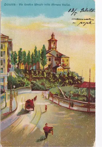 #GENUA gezeichnet: VIA CORSICA - Aufl. J.R.N. RETRO UNIVERSAL POSTAL UNION
