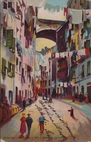 #GENUA dis.: VIA MADERE DI GIO E PONT..- Aufl. J.R.N. RETRO 'POSTVEREIN ...