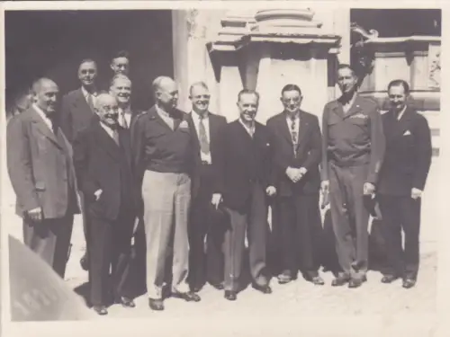 * WWII - Grußkarte 1945 Vatikanstadt - Eisenhower, M.W.Clark, Luther Johnson