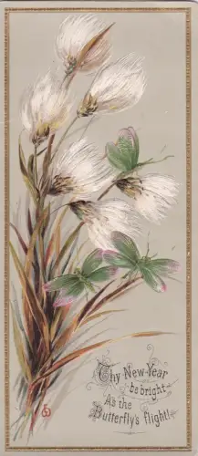 * FROHES NEUES JAHR - Dein neues Jahr sei hell wie der Flug des Schmetterlings (in Relief)