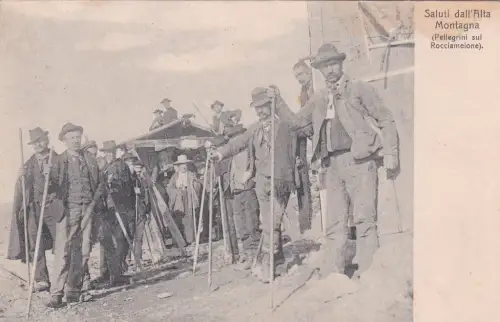 * ROCCIAMELONE - Die Pilger - Grüße aus dem Hochgebirge 1904
