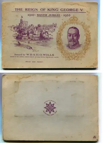 UK, SILVER JUBILEE 1935 KING GEORGE V, ALBUM BY WD & HO WILLS TOBACCOS m
