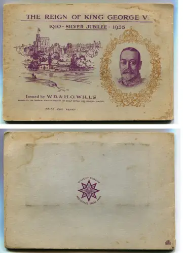 UK, SILVER JUBILEE 1935 KING GEORGE V, ALBUM BY WD & HO WILLS TOBACCOS m