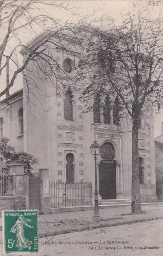 * JUDAICA - Synagoge, Frankreich - La Ferté sous Jouarre 1914