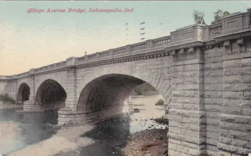 * INDIANAPOLIS - College Avenue Bridge 1912 to Lebanon