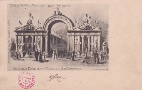 MAILAND - Fiera di Porta Genova - Exposizione Önologica e Gastronomica 1901