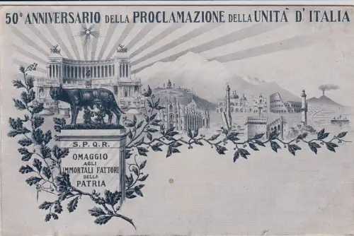 # 50. JAHRESTAG DER PROKLAMATION DER EINHEIT ITALIENS 1911